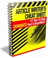Article Writer`s Cheat Sheet