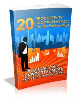 20 Productivity Boosting Methods...