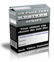 On Page Text Resizer Script 