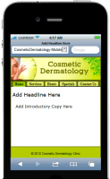 Cosmetic Dermatology Mobile Site...