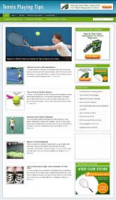 Tennis Playing Niche WordPress Blog 
