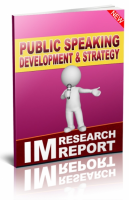 Public Speaking Development And Strategy 