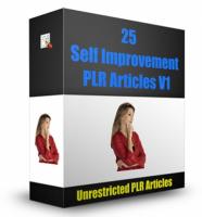 25 Self Improvement PLR Articles V 1
