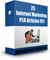 25 Internet Marketing PLR Articles V 11