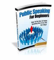 Public Speaking For Beginners