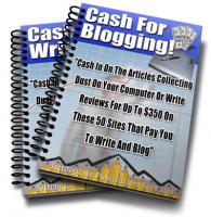 Cash For Blogging And Writing