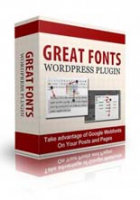 Great Fonts Plugin For WordPress...