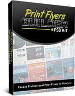 Print Flyers Builder PSD Kit 