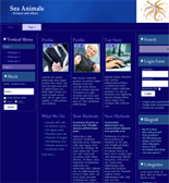 Sea Animals Website Templates 