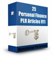 25 Personal Finance PLR Articles...