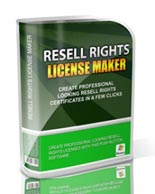 Resell Rights License Maker 